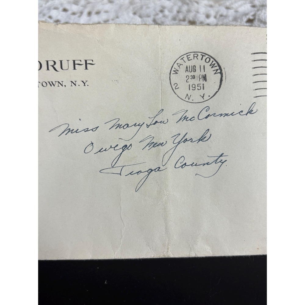 The Woodruff hotel 1950s Soldier letter,Pine Camp‎ NY - Picture 7 of 8